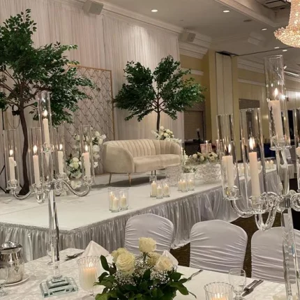 5 Arm Crystal Candelabra